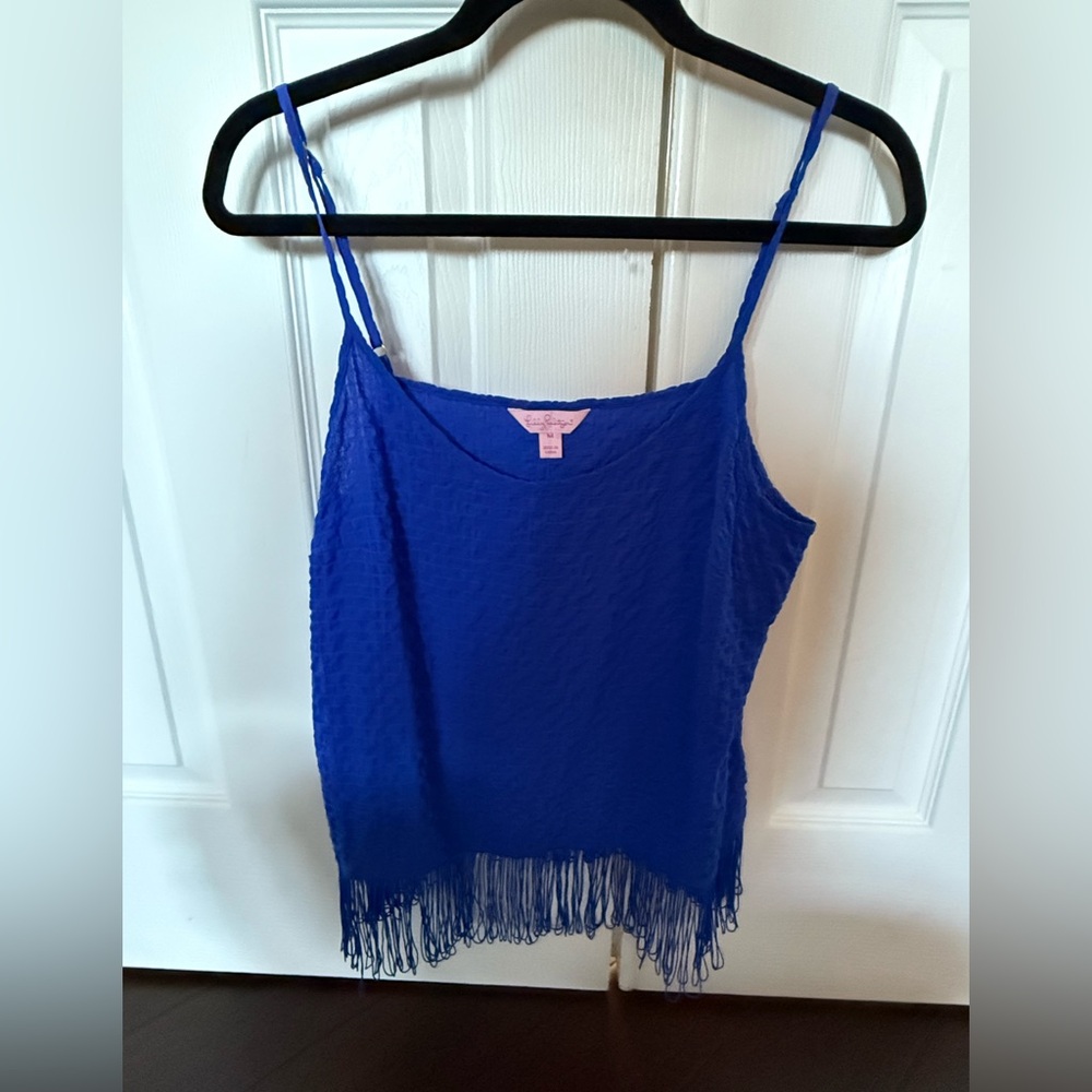 Lilly Pulitzer Royal Blue Fringe Camisole